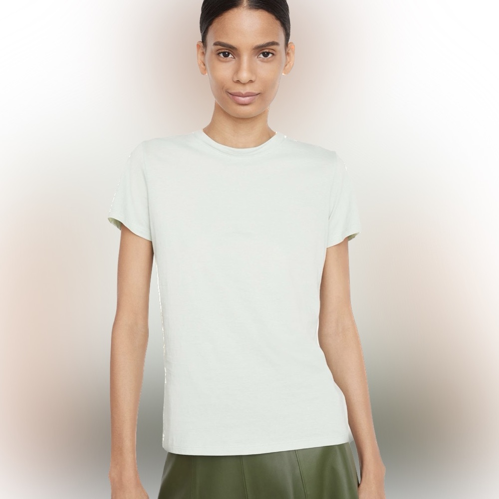 Vince essential pima cotton crewneck shirt